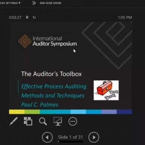 The Auditor’s Toolbox—Effective Process Auditing Methods and Techniques