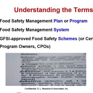 Food Safety Management Programs: A Three-Legged Stool