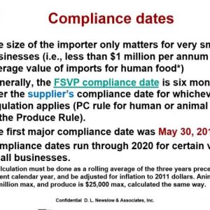 FSMA Foreign Supplier Verification Programs (A Global Perspective)